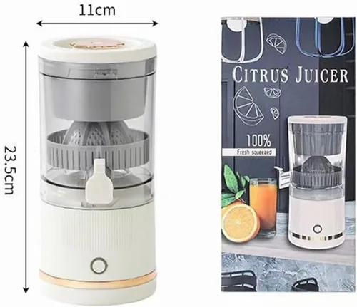 Miniatura 5 de Exprimidor de separación automático, exprimidor eléctrico de limón 2025, máquinas exprimidoras portátiles recargables con cable USB, mini exprimidor