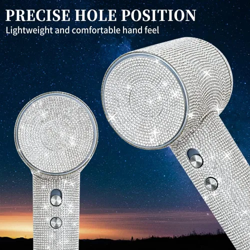 Miniatura 3 de Calcomanía de diamantes de imitación para secador de pelo Laifen, película protectora con cubierta de diamante para secador de pelo, diamante
