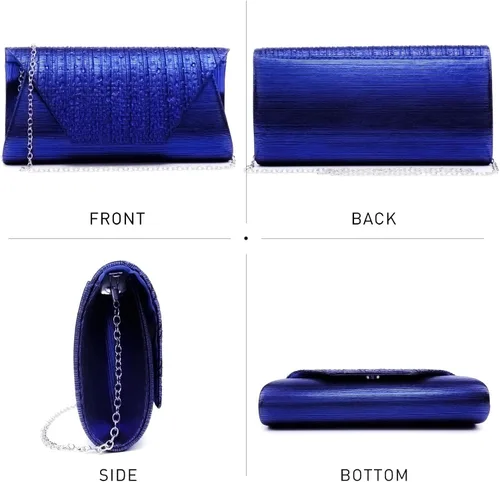 Miniatura 3 de Dasein - Bolsos de mano para mujer, para bodas, carteras para fiestas, bolsos de mano tipo clutch para cócteles, graduación, formales con strass