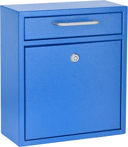 Miniatura 16 de AdirOffice contenedor con traba - Buzón de correo montado en pared., Blanco, 631-04-WHI