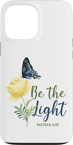 Miniatura 24 de Bible Verse Butterfly Flower Be The Light Matthew 5:14 Case for iPhone 16