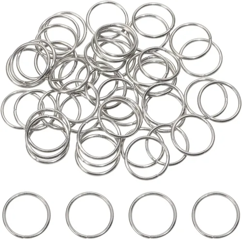 Miniatura 7 de Shapenty Anillos de salto abiertos de acero inoxidable para llavero, collar, pulsera, aretes, colgante, joyería, hallazgo, fabricación de dijes