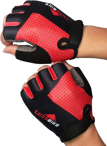 Miniatura 5 de LuxoBike - Guantes de ciclismo, guantes de bicicleta de montaña, guantes de bicicleta Antideslizante, absorción de golpes, acolchado, transpirable