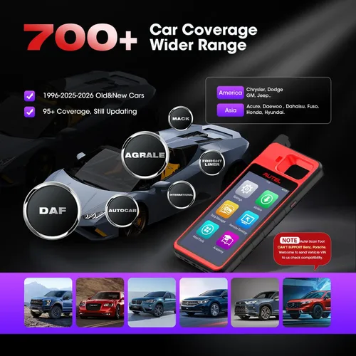 Miniatura 4 de Autel Escáner MaxiIM KM100 (X), herramienta de escaneo de diagnóstico de automóvil 2026, OBD-Learn para el 99% de los automóviles, actualización