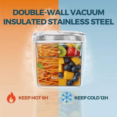 Miniatura 2 de Termo para Comida Caliente 32OZ, Frasco de Comida con Aislamiento al Vacío para Adultos, Termo de Sopa de Acero Inoxidable de Boca Ancha a Prueba