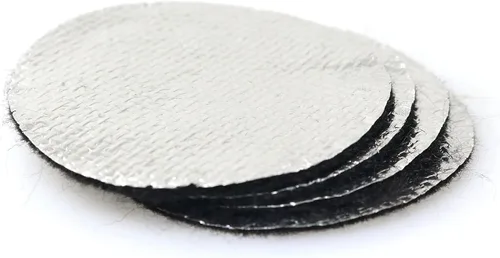 Miniatura 2 de 5 unids quemador de incienso negro ceniza colector pad 1.772 in estera ignífuga alta temperatura almohadilla de algodón fuego quemador de incienso