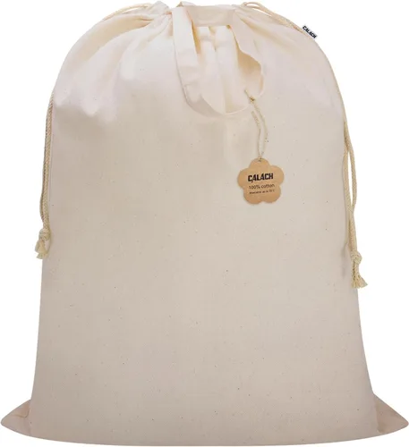 Miniatura 12 de Bolsa de Lona para Ropa Sucia de 33" x 35", Bolsa de Lavandería de Algodón Grueso con Asas y Cordón, Extra Grande de Servicio Pesado Lavable, Forro