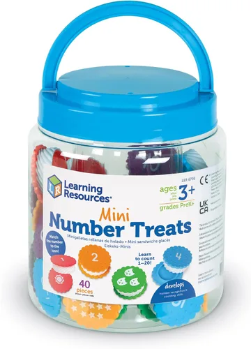 Miniatura 6 de Learning Resources Mini Delicias Numéricas, Reconocimiento de Números, Habilidades de Conteo, Juguetes de Galletas, Habilidades Motoras Finas