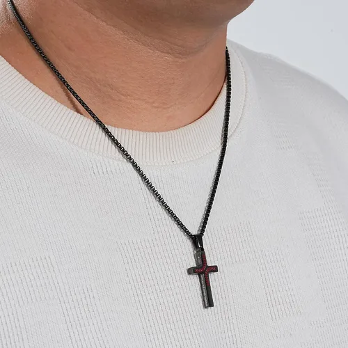 Miniatura 2 de Regalos de Pascua para niños y adolescentes, collares de cruz de béisbol para niños y hombres, de acero inoxidable que no destiñe, collar