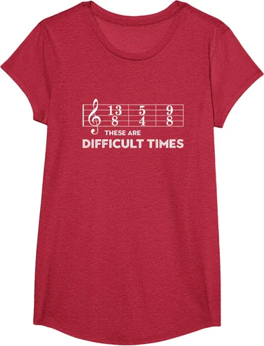 Miniatura 46 de Musician - Camiseta con texto en inglés "These are Difficult Times", talla S