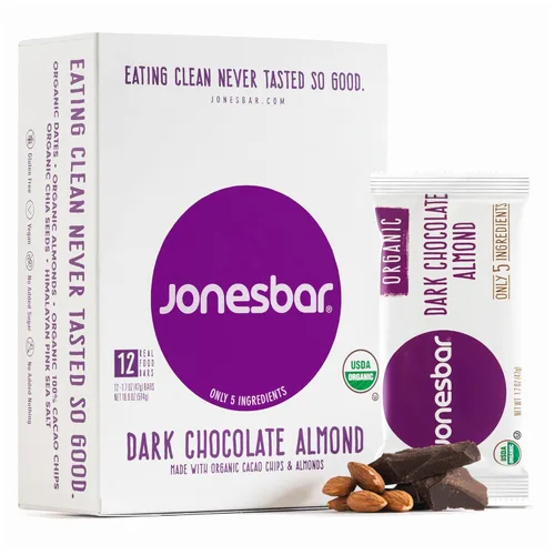 Miniatura 15 de JONESBAR Mantequilla de maní y gelatina, 12 unidades (paquete de 1)), barra orgánica de frutas y nueces USDA sin OMG, Kosher, vegana, sin gluten