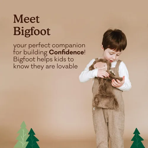 Miniatura 2 de Slumberkins Bigfoot Snuggler & 2 Board Books - Paquete completo Juguete de peluche suave para mayores de 0 años Mejora la autoestima