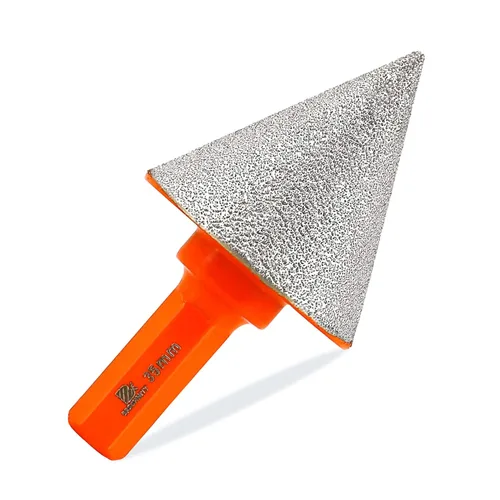 Miniatura 15 de Broca biseladora de diamante, brocas de diamante BRSCHNITT de 3.228 in con rosca 5/8-11 para agrandar, pulir y biselar los agujeros exsit