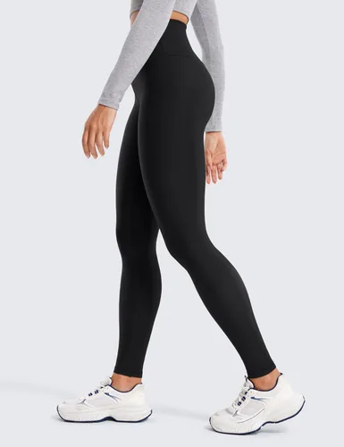 Miniatura 5 de CRZ YOGA Leggings con forro polar de 28 pulgadas, térmicos, casuales, para entrenamiento, yoga, pantalones de longitud completa, cálidos