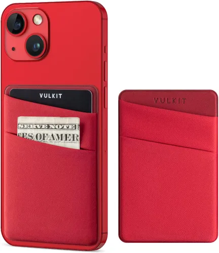 Miniatura 8 de VULKIT Soporte para tarjetas de teléfono, delgada, elástica, adhesiva, cartera, tarjeta, fundas para tarjetas de crédito, adhesivo para la parte