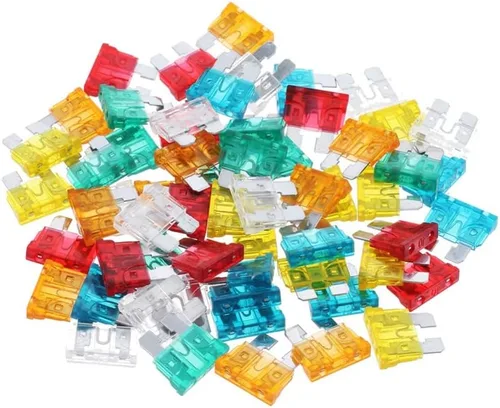 Juego surtido de 36 fusibles de cuchilla de automóvil, fusibles de repuesto para automóviles, lanchas, camiones, SUV, automotrices (7.5A, 10A, 15A,