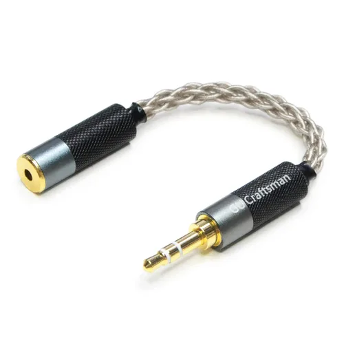 Miniatura 8 de Cable adaptador de auriculares portátil de 0.098 in equilibrado macho a 0.173 in, cable adaptador de auriculares portátil de cristal único 6N