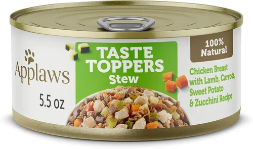 Miniatura 7 de Applaws Taste Toppers, adorno de comida para perros sin granos, ingrediente limitado, estofado de carne con zanahorias, guisantes y frijoles