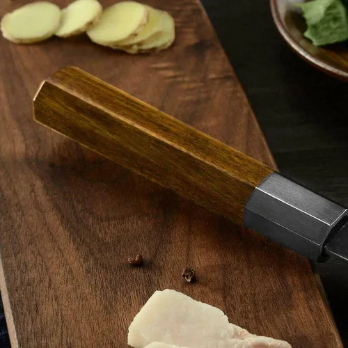 Miniatura 5 de 1PC cuchillo de cocina de estilo japonés mango octogonal asas Safflower Cuchillos