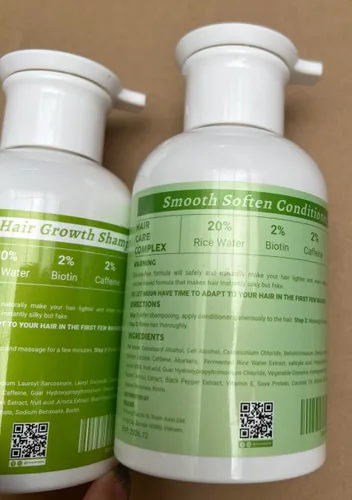 Miniatura 8 de Muun Champú y acondicionador de agua de arroz para el crecimiento del cabello, regeneración, adelgazamiento del cabello y anti pérdida de cabello