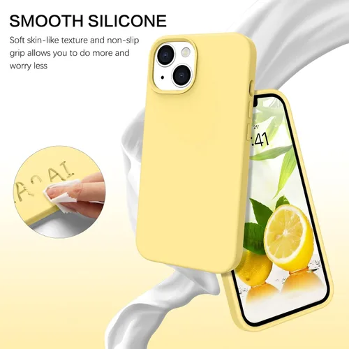 Miniatura 78 de GUAGUA Funda compatible con iPhone 17 Pro Max de 6.9 pulgadas, silicona líquida, goma de gel suave, delgada, forro de microfibra delgada