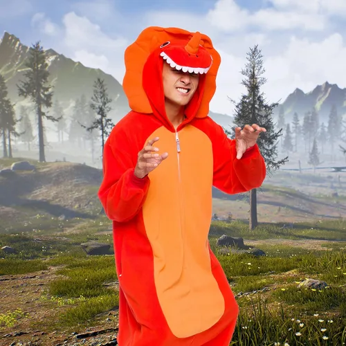 Miniatura 30 de Funziez! - Disfraz de Halloween para adultos, disfraz de animales y criaturas marinas, mameluco afelpado para cosplay, para mujeres y hombres