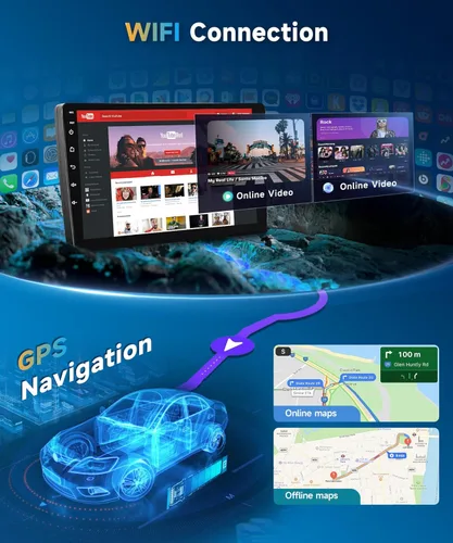 Miniatura 3 de Radio de coche 2+64G para Ford F150 2009 2010 2011 2012, Carplay inalámbrico Android Auto Radio estéreo Android 9 pulgadas pantalla táctil Bluetooth