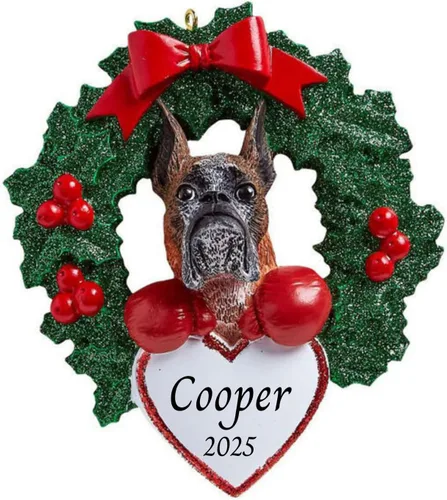 Miniatura 10 de Adornos personalizados para árbol de Navidad 2025 para mascotas, Chihuahua con corona, recuerdo para los amantes de los perros de los cachorros