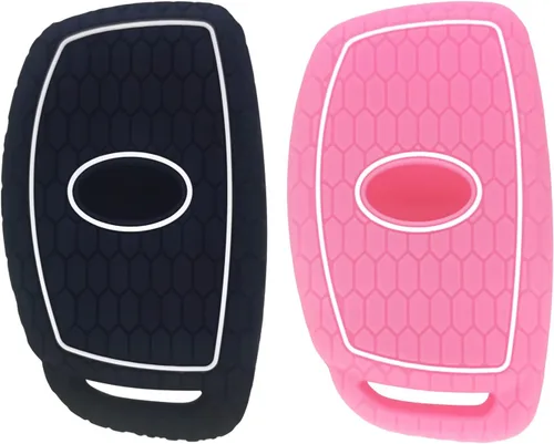 Miniatura 3 de Funda de silicona para llavero con control remoto sin llave, compatible con Hyundai Elantra Elantra GT Ioniq Sonata Tucson 2016-2021