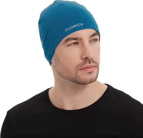 Miniatura 5 de Gorro de lana merina, gorra ligera para correr, transpirable, gorro de dormir para hombres y mujeres