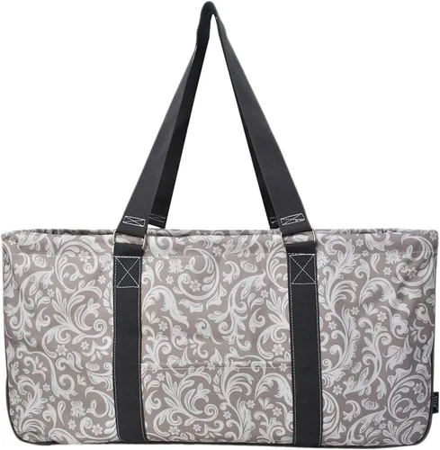 Miniatura 74 de NGIL Bolsa de comestibles reutilizable extra grande plegable de gran tamaño para comestibles, almacenamiento, picnic, playa, Bronco-negro occidental