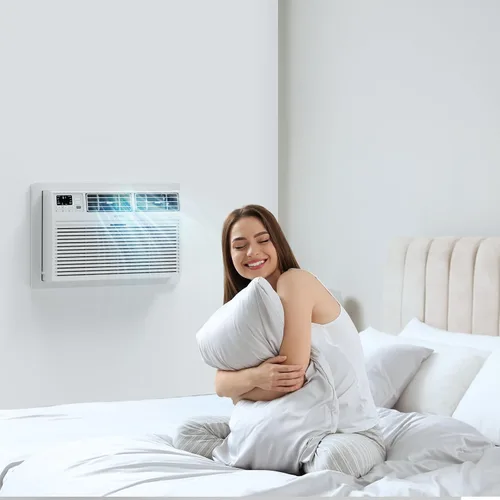 Miniatura 7 de ROVSUN Aire acondicionado a través de la pared de 12000 BTU con control remoto, unidad de CA de pared 4 en 1, calentador, deshumidificador