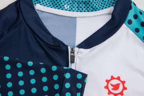 Miniatura 4 de Camiseta de ciclismo de manga larga para mujer, con 3 bolsillos traseros, transpirable, de secado rápido