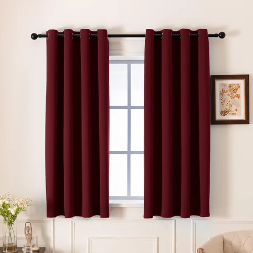 Miniatura 58 de Pickluc Cortinas Opacas Azul Marino para Sala de Estar, Cortinas Bloqueadoras de Luz con Ojales, Aislamiento Térmico, Reducción de Ruido, 52 Azul