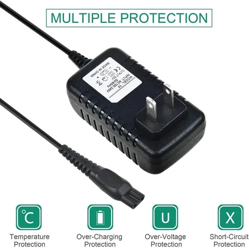 Miniatura 2 de Adaptador de corriente Cargador de CA compatible con la afeitadora Philips Norelco Aquatec AT830 AT830/41 AT815