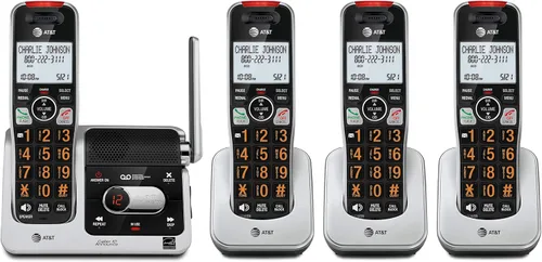 Miniatura 18 de AT&T BL102-2 DECT 6.0 - Juego de 2 teléfonos inalámbricos para el hogar con contestador