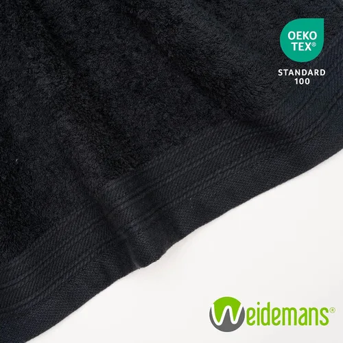 Miniatura 7 de Juego de 12 paños de 100 % algodón de 13 x 13 pulgadas, toallas negras, ultra suaves y altamente absorbentes, para baño, gimnasio, spa, lavables a
