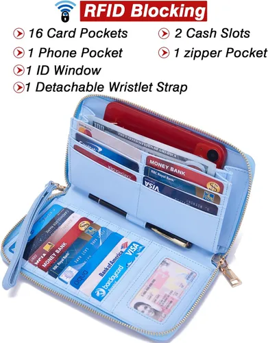 Miniatura 2 de YZAOLL Monederos para mujer, de piel sintética, tamaño mediano, grande, bolso de hombro, bolso de mano