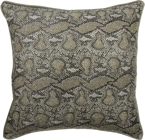 Miniatura 15 de The HomeCentric Funda de cojín para silla, fundas de almohada decorativas de 22 x 22 pulgadas (21.7 x 21.7 in), color plateado, fundas de almohada
