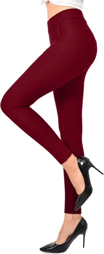 Miniatura 7 de Ginasy Pantalones de vestir para mujer, estilo casual, elásticos, para el trabajo, oficina, elegantes, pantalones ajustados con bolsillos