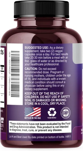 Miniatura 8 de Suplemento de D-manosa – 1,000 mg de manosa de D por porción con arándano, hibisco y diente de león – Soporte urinario natural y de acción rápida