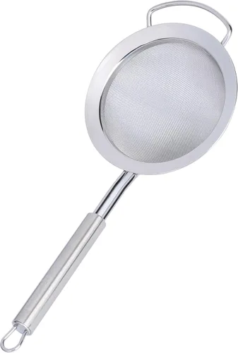 Miniatura 2 de Restaurantware Colador de malla fina de acero inoxidable de 11.5 pulgadas, tamiz estándar alemán con mango ergonómico, apto para lavavajillas
