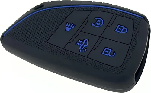Miniatura 4 de REPROTECTING Funda de silicona para llavero compatible con Chevy Chevrolet Silverado 1500 GMC Sierra 1500 2026-2022, Silverado Sierra 2500HD 3500HD