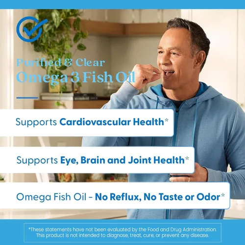 Miniatura 6 de Doctor's Best Suplemento de aceite de pescado Omega 3 para mujeres y hombres, fuente de ácidos grasos DHA, EPA y omega-3, purificado, alta potencia
