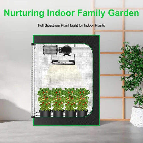 Miniatura 8 de La luz LED de cultivo de plantas de 100 W cumple con los requisitos de crecimiento de las plantas, diseño ajustable multiángulo, colgante adecuado