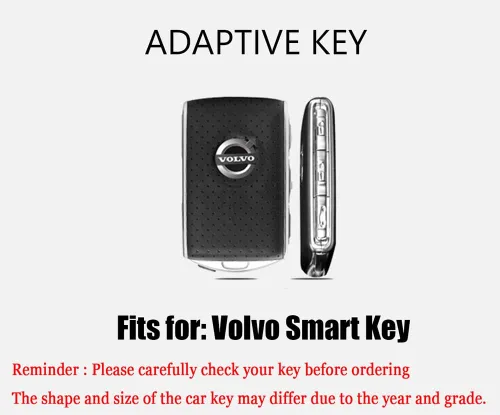 Miniatura 2 de Funda para llavero de automóvil con textura de fibra de carbono de TPU con llavero que se adapta a Volvo XC90, XC60, XC40, S60, S90, V90, V60