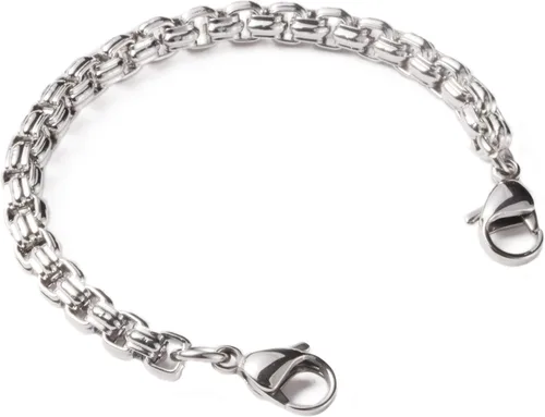 Miniatura 5 de LinnaLove Cadena intercambiable de acero inoxidable para pulseras de identificación de alerta médica para mujeres y hombres