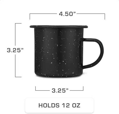 Miniatura 4 de COLETTI Juego Clásico de Cafetera Percoladora de Esmalte y Tazas — La Cafetera de Camping Más Nostálgica, Ahora Modernizada