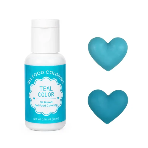 Colorante de alimentos a base de aceite para chocolate, 20ml de colorante en gel comestible a base de aceite azul verdosado para decorar pasteles,