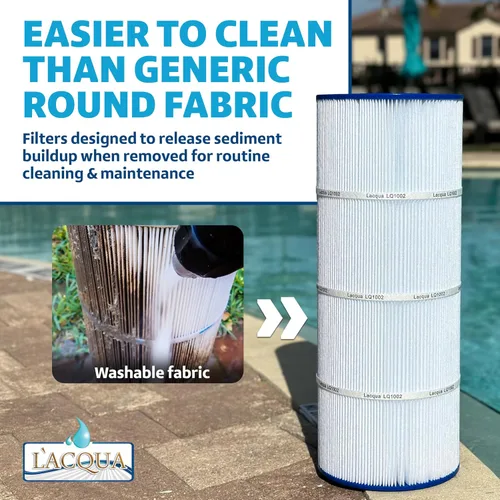 Miniatura 7 de LACQUA Cartucho de filtro de piscina LQ120 120 SqF para Hayward C1200, CX1200RE, Pleatco PA120, PA120-EC, Unicel C-8412, Filbur FC-1293, Clearwater